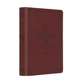 ESV Compact TruTone Bible - Antique Cross (Cranberry)