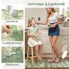 Collive Kitchen Mats Cushioned Anti Fatigue, Modern Abstract Non Slip