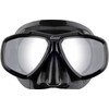 CRESSI Focus Mask Black/Spectra Silver Mirrored Lens - Adjustable Unisex