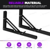 Swpeet 2 Pack 12" Folding Shelf Bracket, Heavy Duty DIY