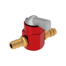 VGOL 1 x Fuel Tap 8 mm Metal Inline Petrol On-Off Fuel Tap Switch for Motorcycle On-off ATV Scooter Fuel Petrol Tap Switch Petrol Gas Fuel Tap Petrol Tap Red