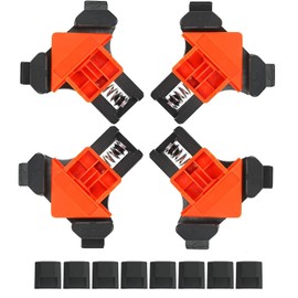 Angle Tensioner Set 90 Degree Right Angle Clamps Wood 4 Pieces Corner Tensioner Adjustable for Woodworking Cupboards Drawers