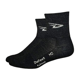 DeFeet Wooleator 3in D-Logo Charcoal, S - Men's