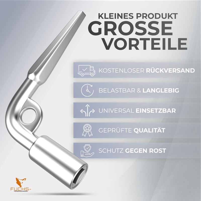 Square Key 1 Piece | Stable | High-Quality Galvanised |
