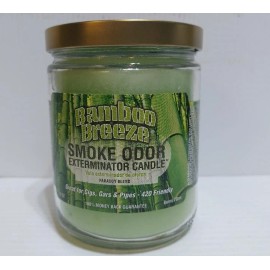 Smoke Odor 13 oz Candles 2 Fragrances Set Bamboo Breeze/Island Rain.