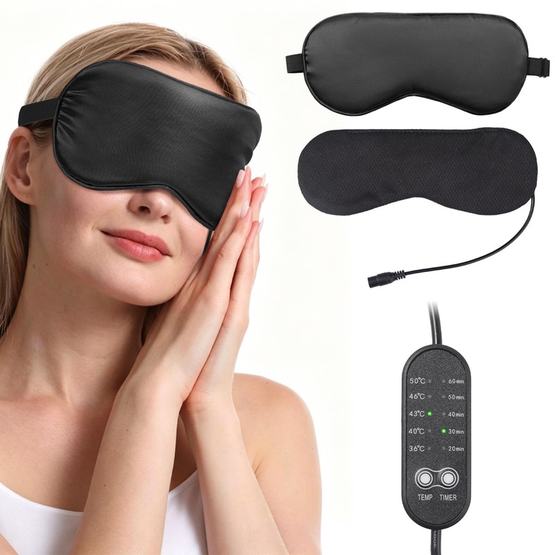 Antifaz Termico para Ojos USB con 5 Niveles de Temperatura,