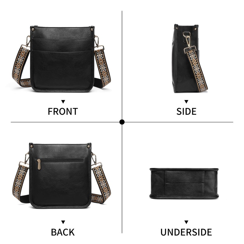 SENDEFN Women's Shoulder Bag, Large Capacity, Cross-body Leather, Shoulder Bag,