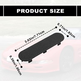 1 Pair Door Panel Handle Plug Screw Cover Trim, Automotive Interior Door Handles, Compatible with Chevy Corvette C5 1997-2004 Year, for 10279471, Black