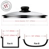 11 Inch Pan Lid Tempered Glass Pot Lid Replacement Glass