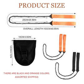 More Bite with 11 Teeth Carbon Steel Premium Survival and Garden Saw for Efficient Cutting, Includes Belt Bag for Camping, Gardening and Outdoor Activities