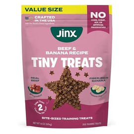 Jinx Beef Dog Training Treats - Healthy All-Natural Mini Bite-Sized Dog Treats for Training with Grass-Fed Beef - Pet Products for All Dogs (Puppies, Adults & Seniors) - 16oz