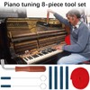 DMZK 8 Pieces Piano Tuning Kit Tools, Includes Tuning Band,