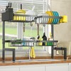 SNSLXH [2-Tier 4 Baskets Over The Sink Dish Drying Rack,