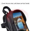 Bike Phone Mount Bag Large Capacity Waterproof Carbon Pattern PU
