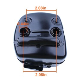Mtanlo Exhaust Muffler Kit For Husqvarna 372XP 371 365 362 372 Chainsaw Gasket Bracket, Muffler, Bracket, Gasket, Screw.