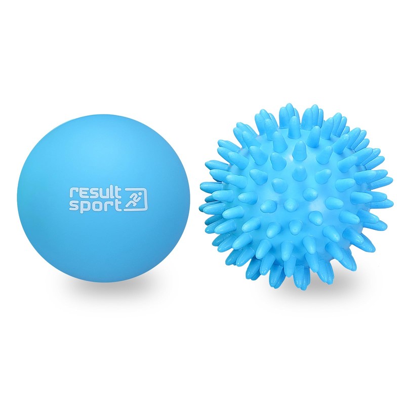 ResultSport Lacrosse & Spike Massage Ball Set with Storage Bag,