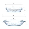 2-Pack (7"/8") Glass Baking Dish Set, Round Pie Glass Bakeware