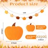 Capoda Thanksgiving Decoration Thanksgiving Pumpkins Garland Fall Felt Pumpkin Banner