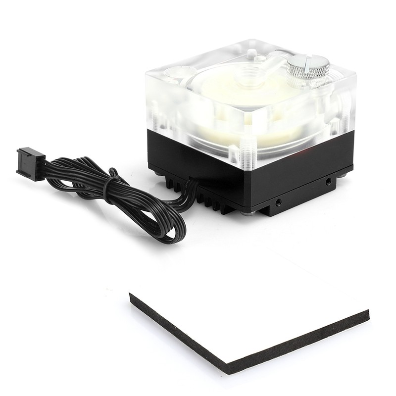 Water Cooling Pump Acrylic Aluminum Computer Accessory Heat Sink Mute