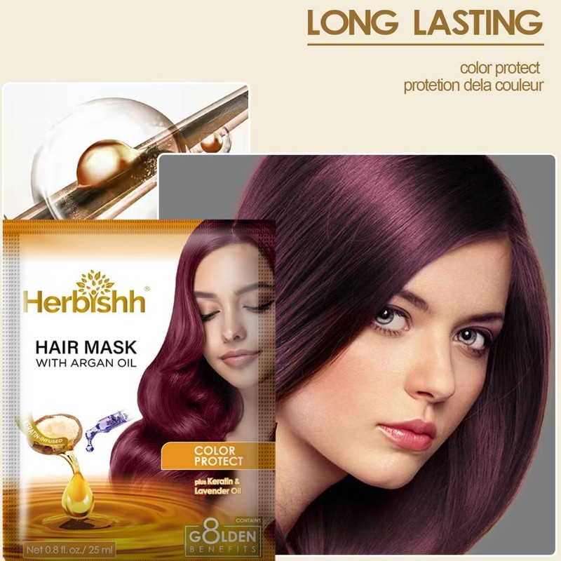Herbishh Argan Hair Mask-Deep Conditioning & Hydration For Healthier Looking