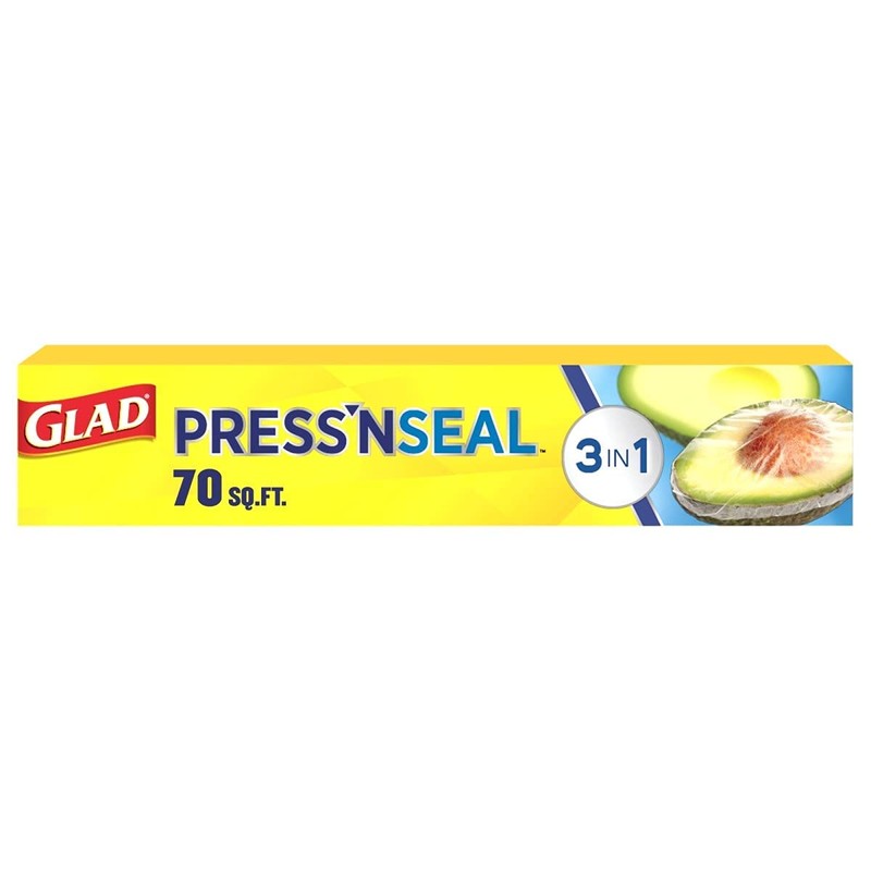 Glad Press'n Seal Food Plastic Wrap, Bulk Food Storage Wrap,