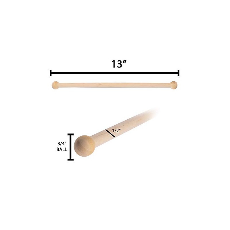 Paracord Planet Wooden Dowel Rods – Unfinished Natural Wood Sticks