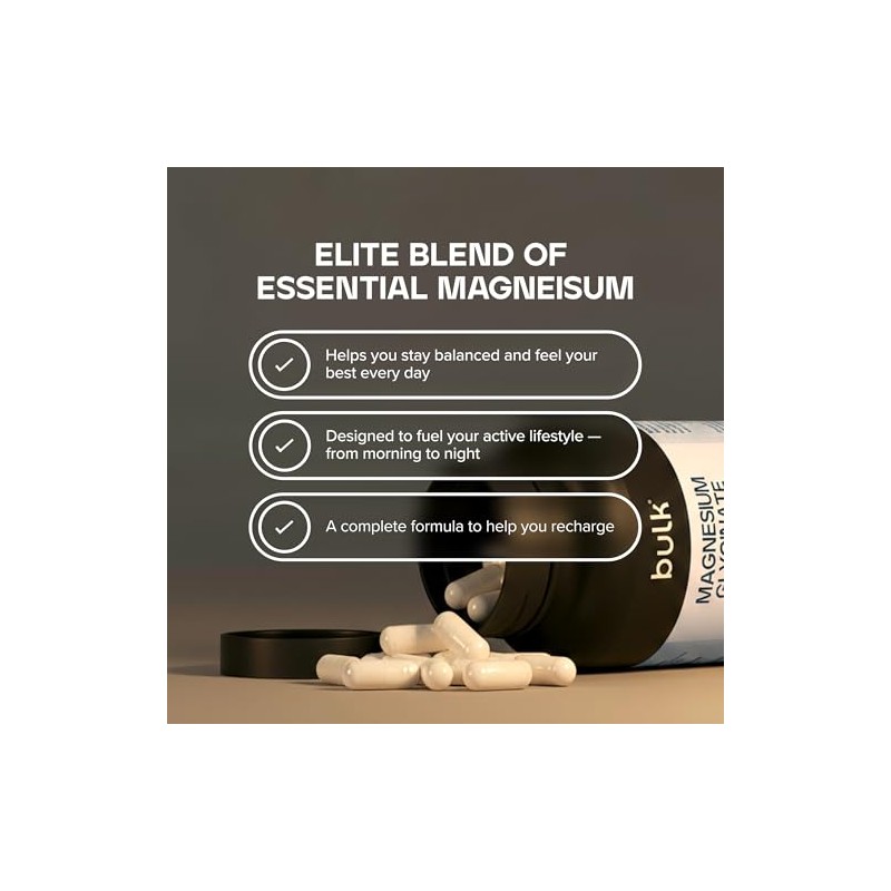 Bulk Magnesium Glycinate 3-in-1 Complex | 1800mg High Absorption |