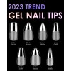Soft Gel Nail Tips Medium Coffin, 120PCS Pre Buff Full