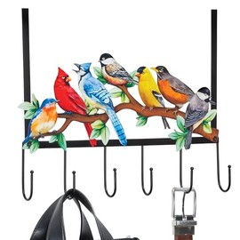 Collections Etc Birds on Branch Over-The-Door Metal Hanger