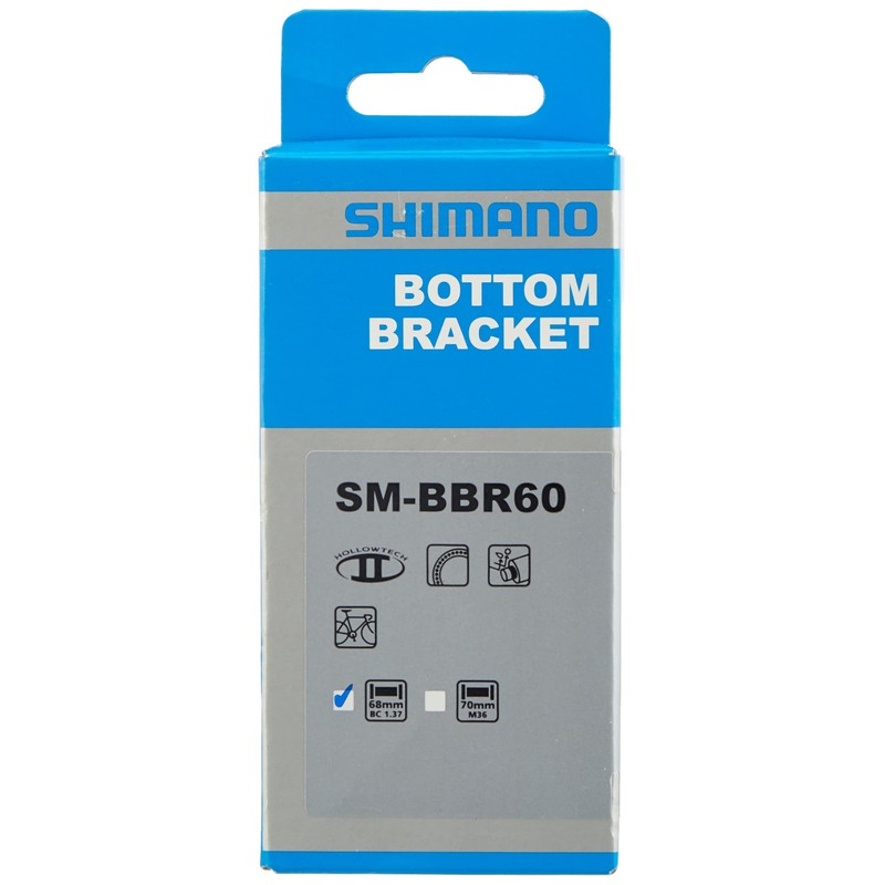 Shimano SM-BBR60 (BSA) Ultegra Bottom Bracket, Multicolor