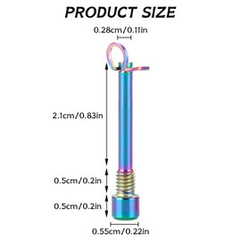 RIVDEE 4 Pieces Titanium Alloy Bicycle Disc Brake, Disc Brake Bolts, Bolt Screws for Mountain Bike, Cycling Brake Bolt Accessories, Various Colours Available (Colourful)