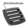 LEQMG Nylon Louvered Thru Vent,Plastic Black Flush Marine Boat Vent,Free