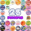 Qilery 250 Pcs Positive Affirmations Chips for Kids, 25 Motivational