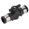 Push To Connect Straight Union Ball Valve Quick Release Pneumatic