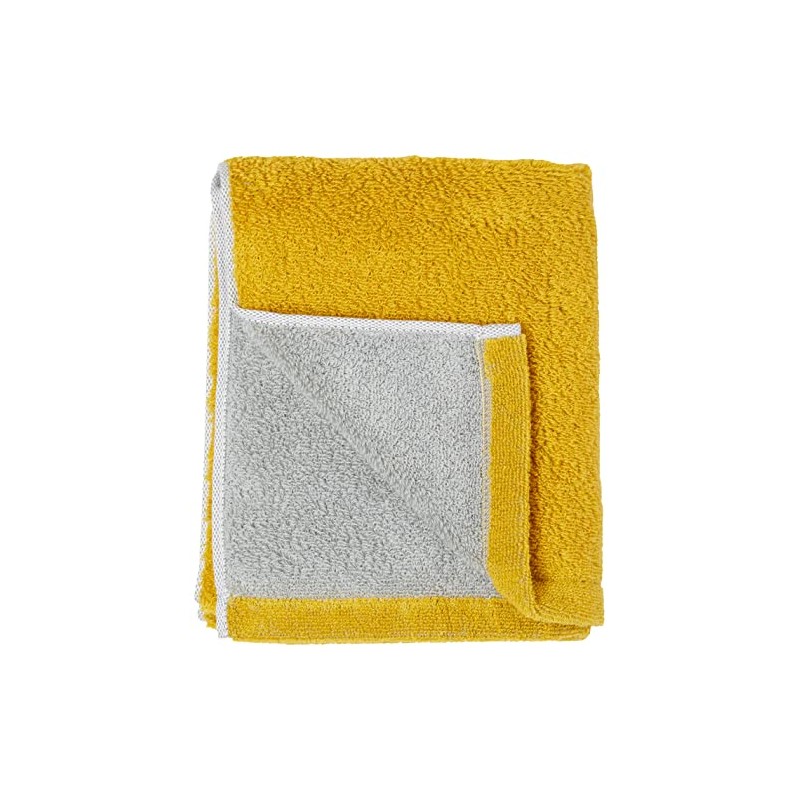 DAIRY PRAIRIE Reversible Face Towel, Mimosa/Gray, Made in Japan, Imabari,