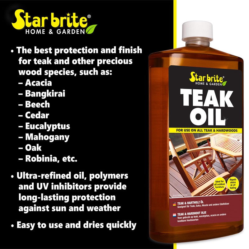 STAR BRITE 2 STEP Teak Care 32 OZ Kit -