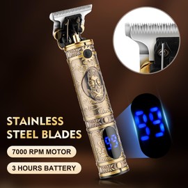 Karrte Professional Hair Trimmer/Beard Face Shaver/Nose Trimmer Kit for Men,Hair Clipper,Electric Razor/Beard Trimmer with 2 Foil Head,Men’s Grooming Set,Barber Supplies Gifts for Men