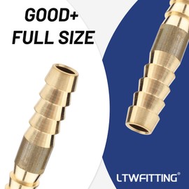 LTWFITTING Bamboo Shoot Joint Straight Hose Fitting Hose Inner Diameter 0.2 inch (6 mm) (Pack of 5)