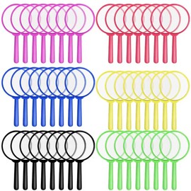 48pcs Colorful Kids Magnifying Glasses, Mini Hand Lens for Boys Girls Science Class Outdoor Observation Fun Toys Reading, Pocket Children Detective Explorer Magnifying Lenses for Party Favors Gifts