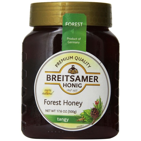 Breitsamer Honig Tangy Forest Honey, 17.6 Ounce (Pack of 6)