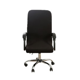 Office Chair Cover, Chair Cover, Office Chair, Swivel Chair, Integrated Zippered Elastic Material, Removable Universal & Removable Washable (Black, Large)