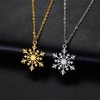OIDIMS Snowflake Christmas Pendant Necklace Winter Jewelry Friendship Dainty Necklace