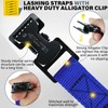 MELOTOUGH 4Pk 1" x 2ft Lashing Strap with Alligator Thumb