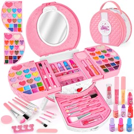 Makeup Set, Girls, Makeup Set, Girls, Cosmetics Set, Toy, Girls, Children, Makeup, Princess, Toy, Christmas Gift, 3, 4, 5, 6, 7, 8, 9, 10, 11, 12 Years, Girls, Gift
