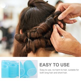 Beavorty 6Pcs DIY Hair Rollers Curlers Self Grip Cling Hair Roller for Voluminous Curls Hairdressing tool Styling Tools (Random Color)