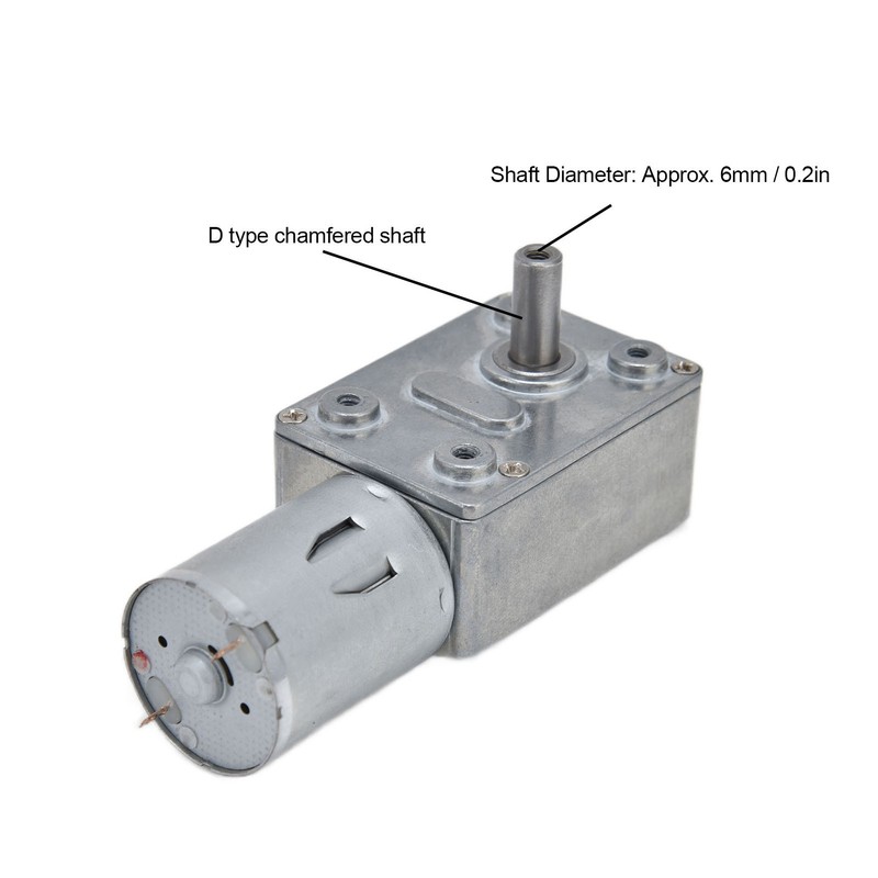 DC12V Geared Motor Turbo Worm Reduction Machinery Transmission Parts with