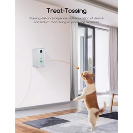 faroro Dog Camera with Treat Dispenser, 2.4G and 5G WiFi Pet Camera with Two Way Audio and 1080P Full HD Night Vision for Treat Tossing and Monitoring Your Pet Remotely