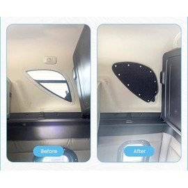 Semi-Truck Upper Sleeper Window Curtians for Freightliner Cascadia- Insulated Sunshade & Privacy Covers | Cascadia Cab Window Shade Set of 2