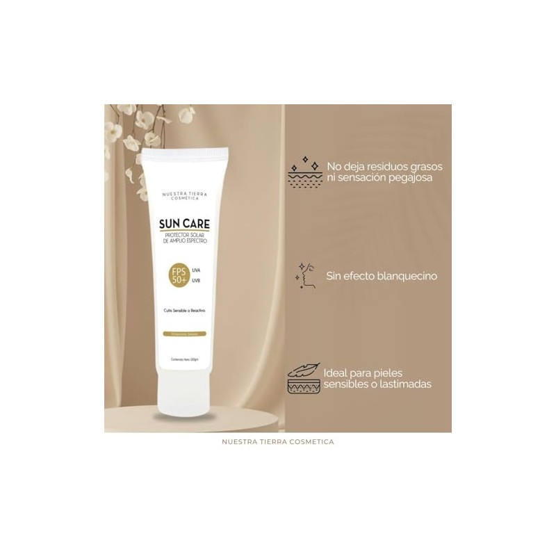 Protector Solar en Gel Cutis Sensible con Bisabolol Orgánico FPS