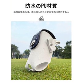 LeTradeJP Golf Ball Case, Lightweight, Trinket Bag, Golf Equipment, PU Leather, Easy Attachment Carabiner Included, Black, Universal type